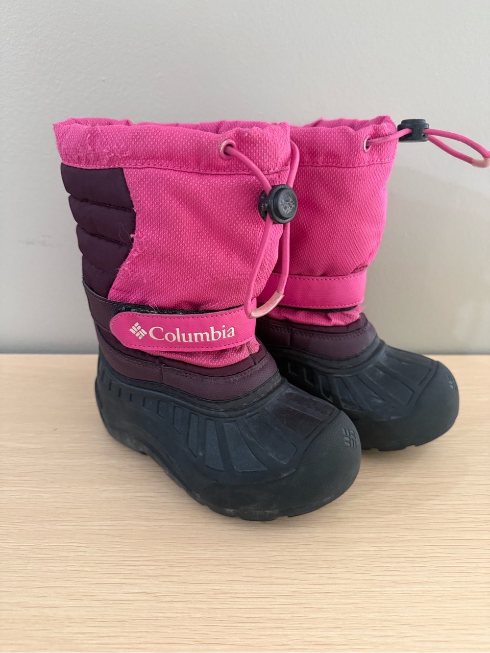 Columbia Kids Pink and Plum Snow Boots
